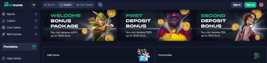 Betnuvo Casino