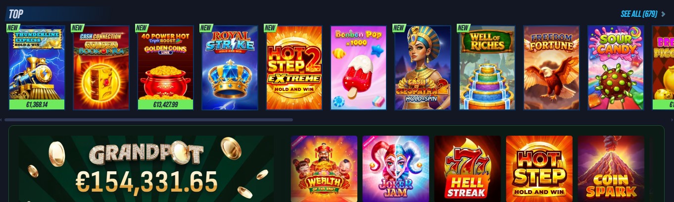 VegasHero casino games